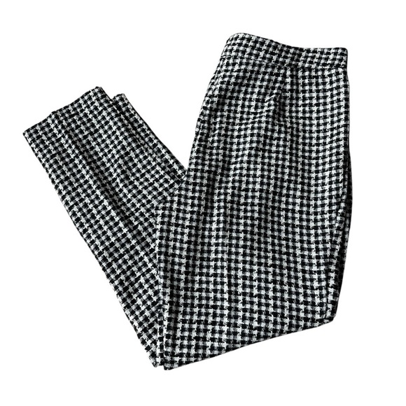 Autres Filles Black and White Tweed Skirt Houndstooth Pattern Size Medium - Picture 2 of 4